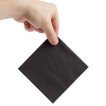 Serviettes cocktail 2 plis pliage 1/4 Fiesta Recyclable 240mm noires (lot de 4000) — FE218