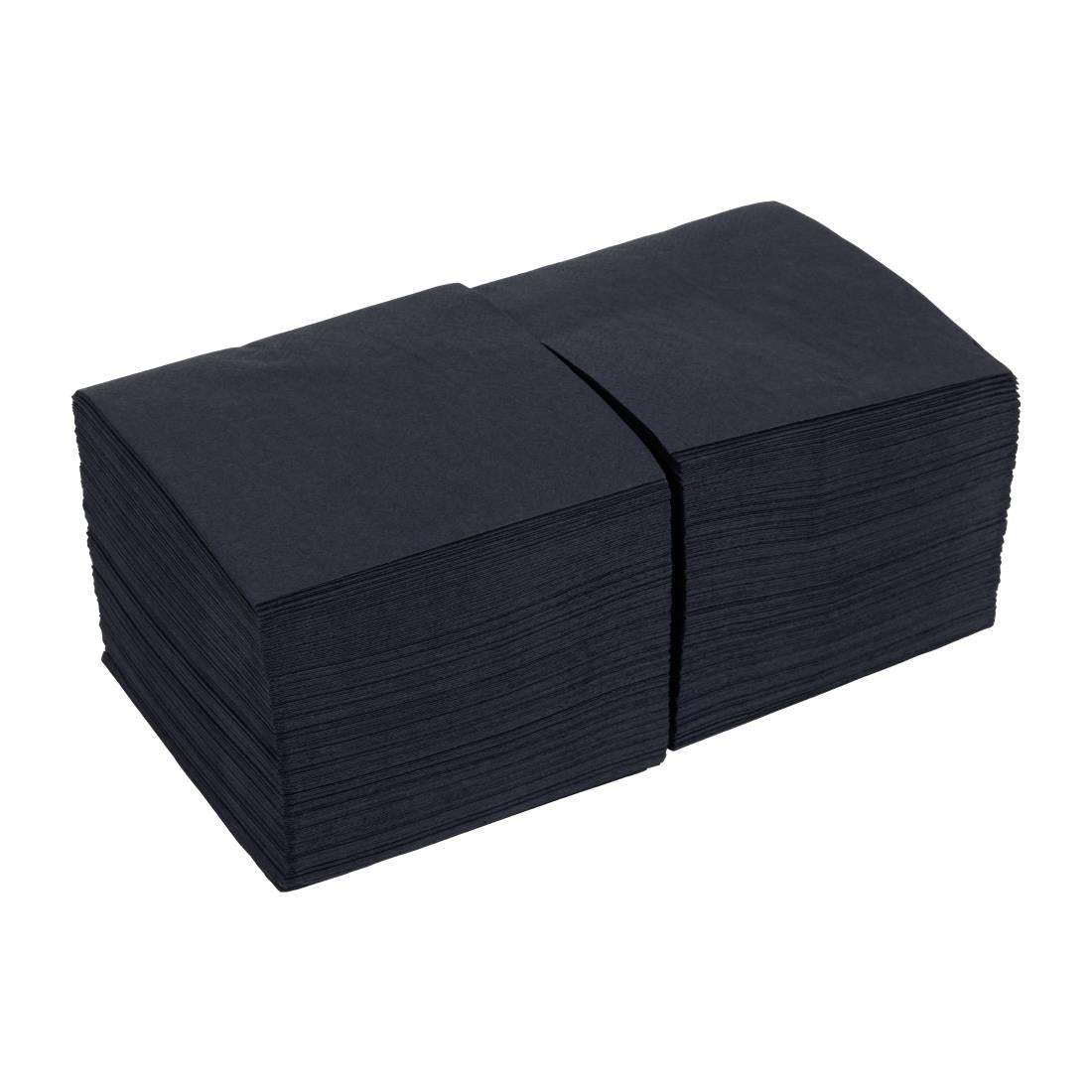 Serviettes cocktail 2 plis pliage 1/4 Fiesta Recyclable 240mm noires (lot de 4000) — FE218