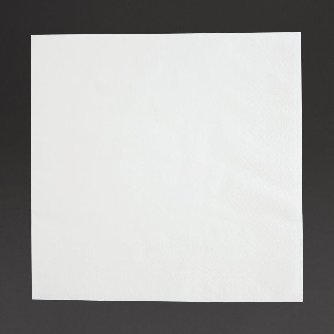 Serviettes snacking 2 plis pliage 1/4 Fiesta Recyclable 330mm blanches (lot de 2000) — FE219