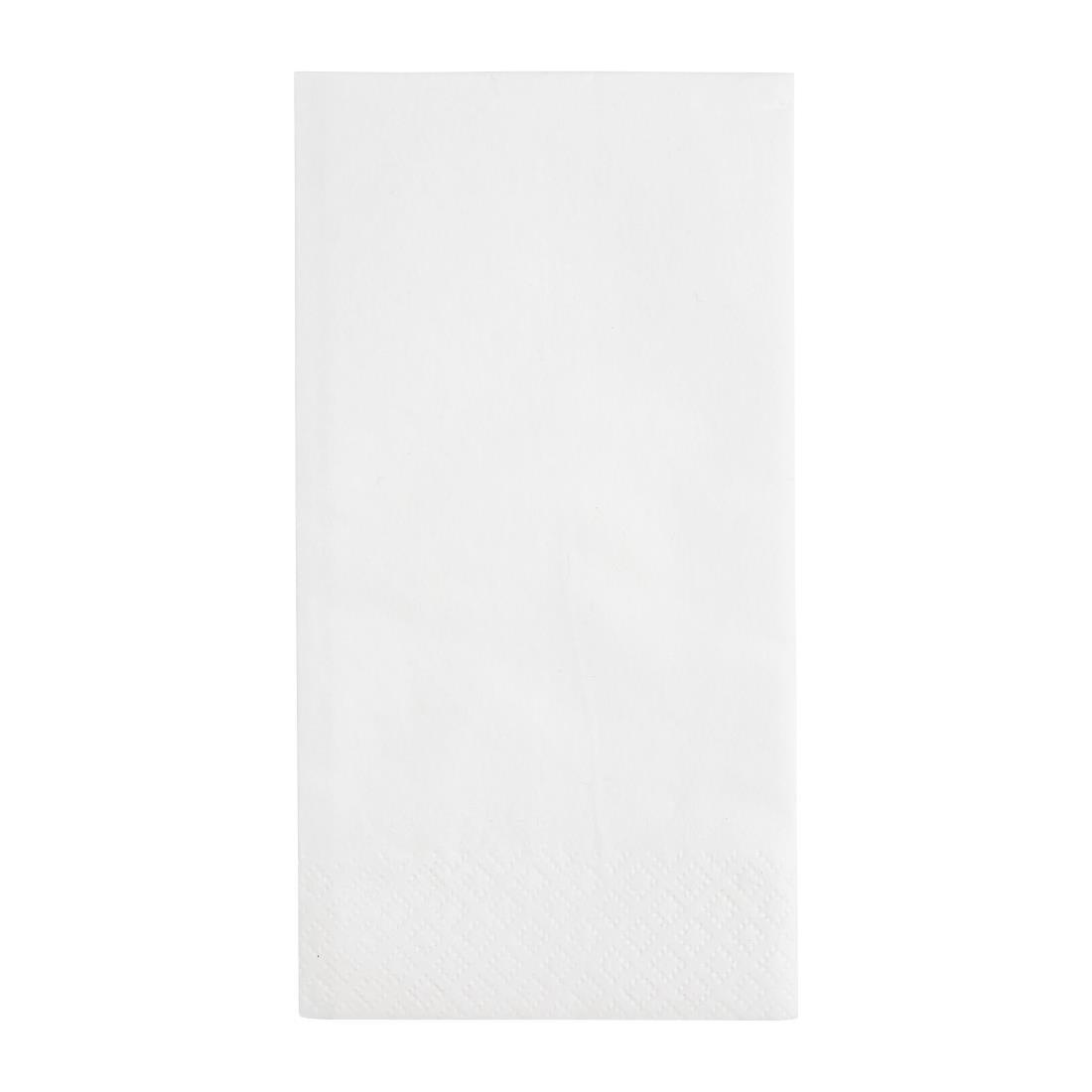Serviettes snacking 2 plis pliage 1/8 Fiesta Recyclable 330mm blanches (lot de 2000) — FE227