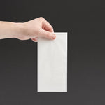 Serviettes dîner 2 plis format 1/8 Fiesta Recyclable 400mm blanches (lot de 2000) — FE243