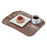 Plateau polyester Century aspect naturel bois Cambro chêne foncé 330 x 430mm — FE482