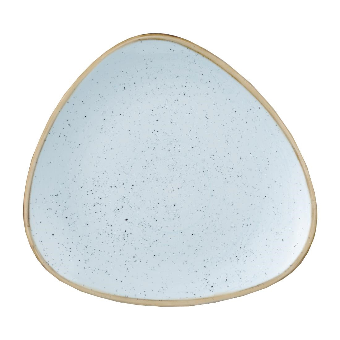 Assiettes triangulaires Churchill Stonecast Duck Egg Lotus 265mm (lot de 12) — FF670