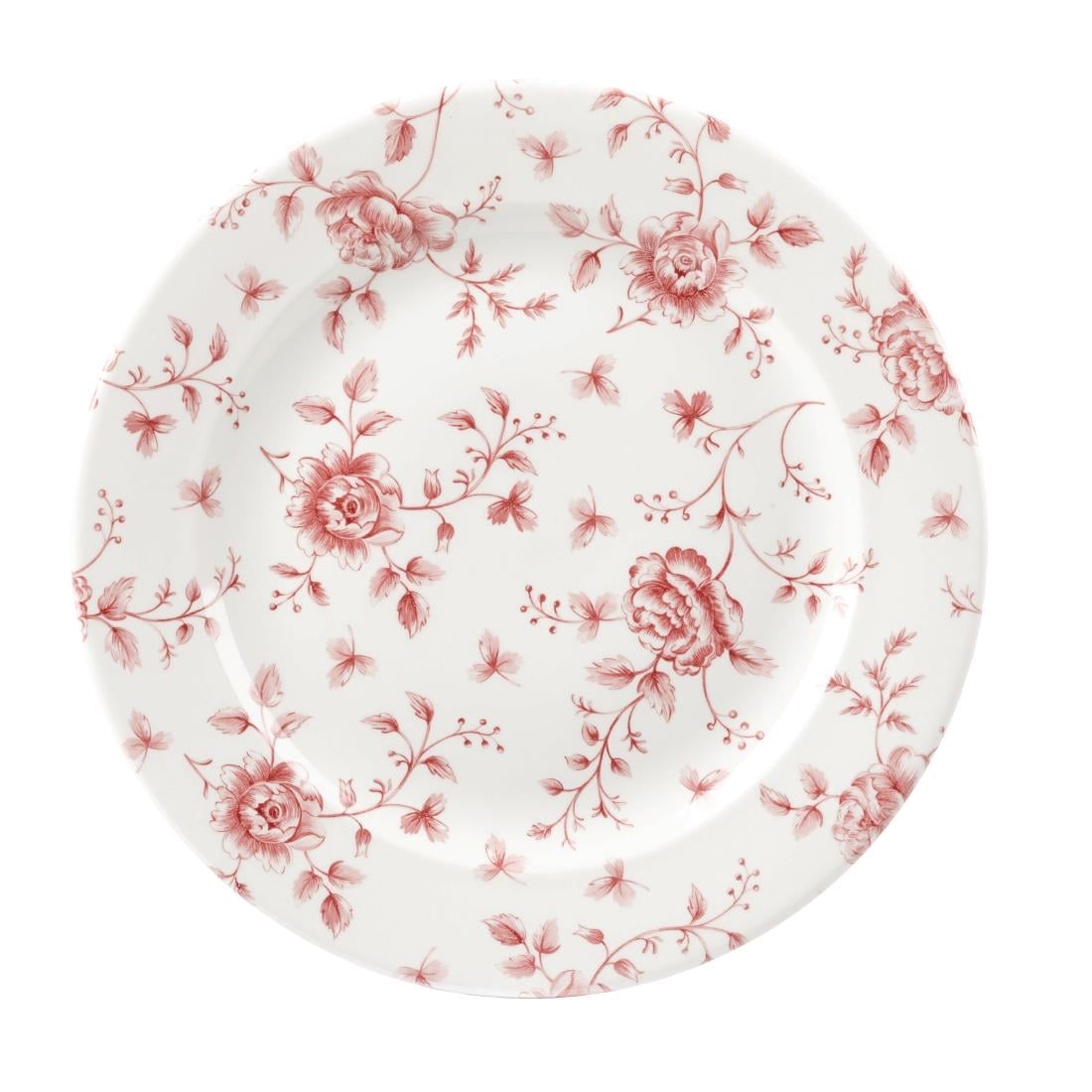Assiettes Churchill  Rose Chintz Cranberry 276mm (lot de 6) — FF715