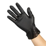 Gants vinyle non poudrés Hygiplas noirs S (lot de 100) — FJ748-S