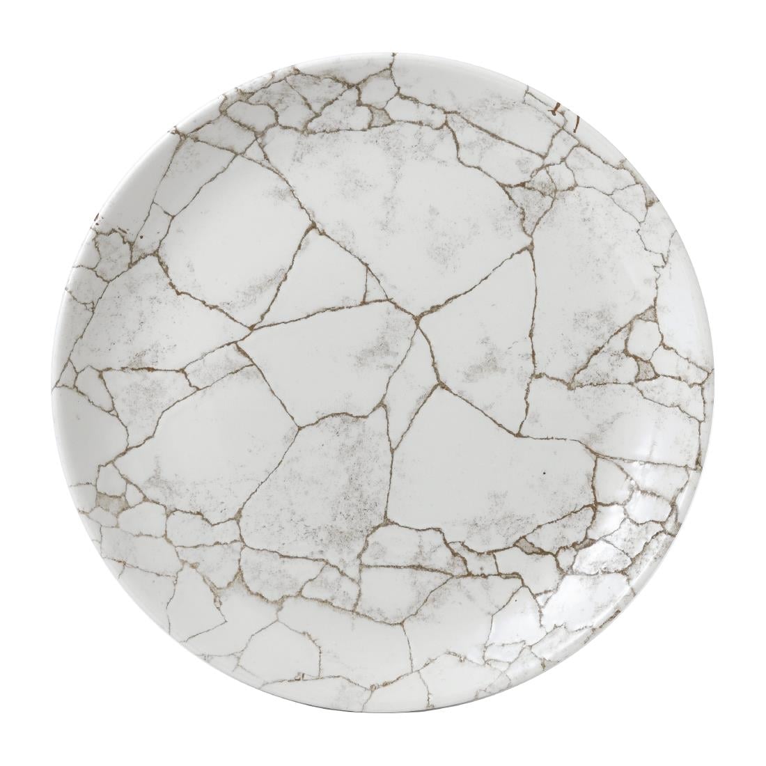 Assiettes rondes Studio Prints Kintsugi Agate Grey 288mm (Lot de 12) — FJ800