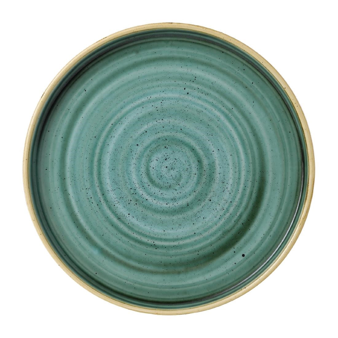 Assiettes avec rebord Churchill Stonecast Samphire Green 210mm (lot de 6) — FJ915