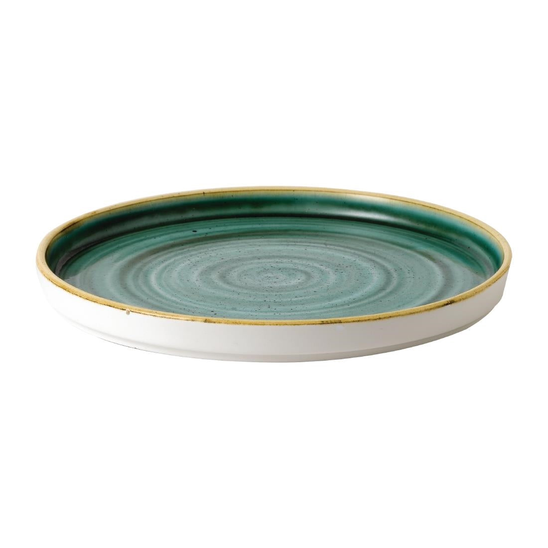 Assiettes avec rebord Churchill Stonecast Samphire Green 210mm (lot de 6) — FJ915