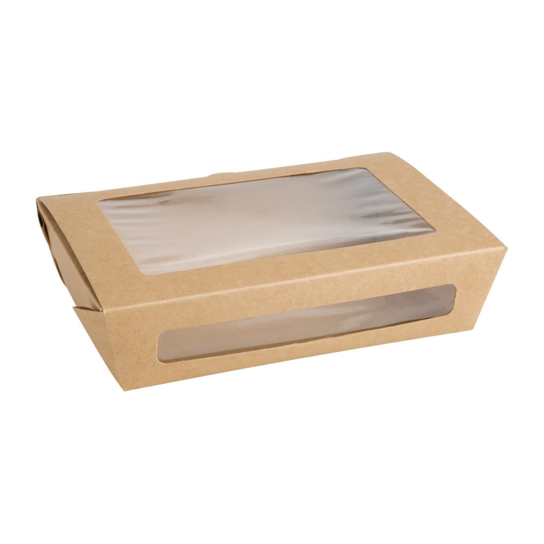 Boîtes salade avec fenêtre PET Fiesta Recyclable 1200ml (lot de 150) — FN898