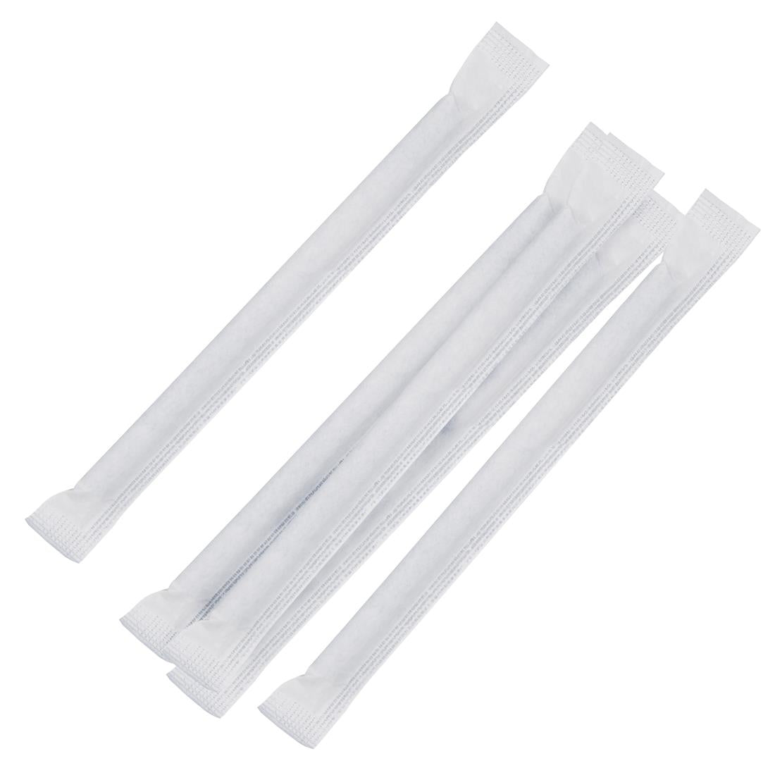 Pailles agitateurs compostables en papier emballées individuellement Fiesta Compostable noires (lot de 250) — FP441