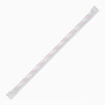 Pailles compostables en papier emballées individuellement Fiesta Compostable à rayures rouges (lot de 250) — FP442