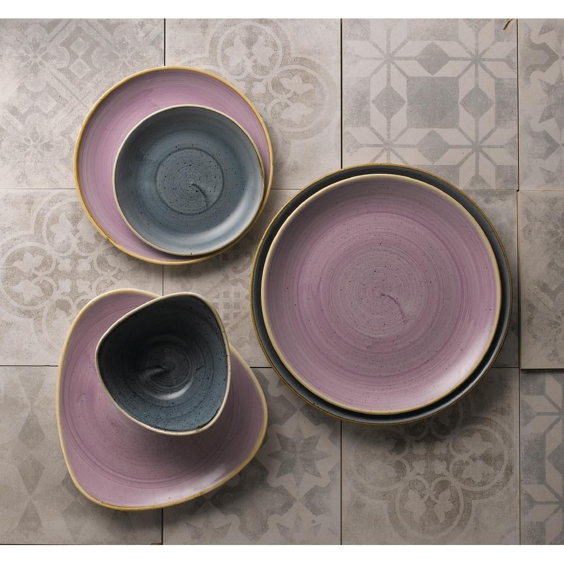 Assiettes coupes rondes Churchill Stonecast Lavender Evolve 165mm (lot de 12) — FR023