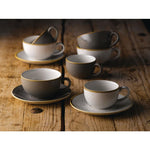 Tasses à cappuccino Churchill Stonecast Grey 170ml (lot de 12) — FR036