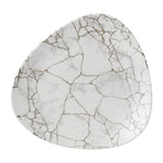 Assiettes triangulaires Churchill Studio Prints Kintsugi Agate Grey Lotus 254mm (lot de 12) — FR059