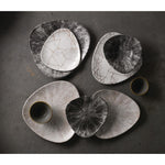 Assiettes triangulaires Churchill Studio Prints Kintsugi Agate Grey Lotus 254mm (lot de 12) — FR059