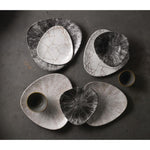 Assiettes triangulaires Churchill Studio Prints Kintsugi Agate Grey Lotus 177mm (lot de 12) — FR061
