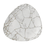 Assiettes triangulaires Churchill Studio Prints Kintsugi Agate Grey Lotus 228mm (lot de 12) — FR060