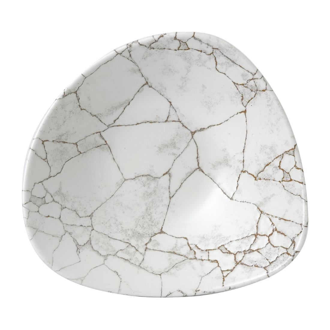 Bols triangulaires Churchill Studio Prints Kintsugi Agate Grey Lotus 228mm (lot de 12) — FR062