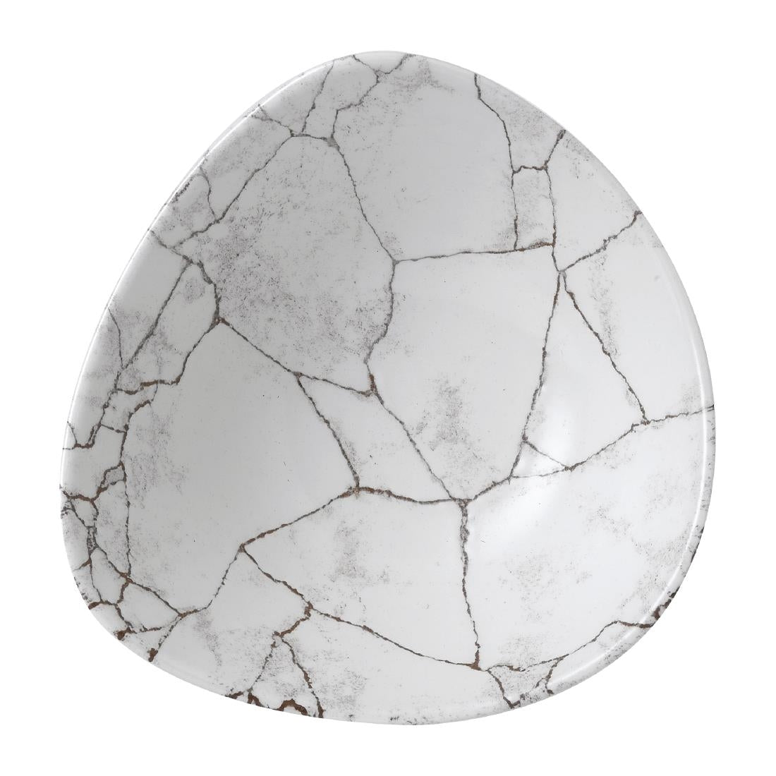Bols triangulaires Churchill Studio Prints Kintsugi Agate Grey Lotus 177mm (lot de 12) — FR063