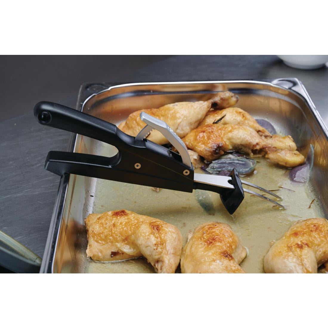 Fourchette à 2 dents courbes Deglon Push & Pull — FR110