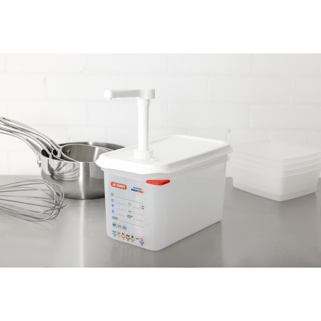Distributeur de sauce à pompe Araven GN 1/4 — FR177