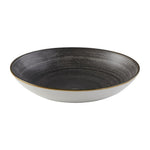 Assiettes coupes rondes Churchill Stonecast Raw Evolve Black 248mm (Lot de 12) — FS840