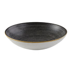Assiettes coupes rondes Churchill Stonecast Raw Evolve Black 182mm (Lot de 12) — FS841