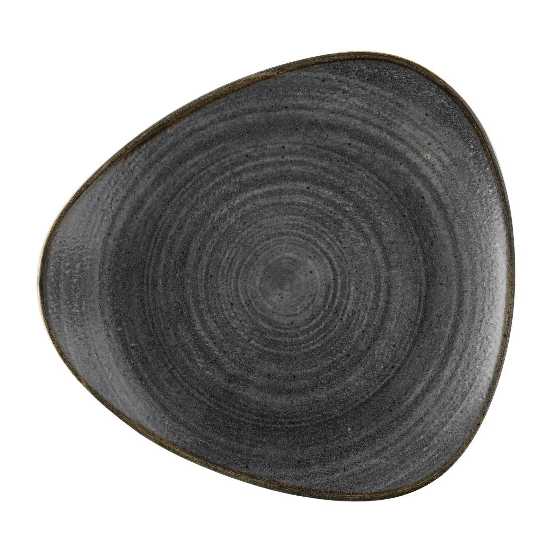 Assiettes Churchill Stonecast Lotus Raw noires 254mm (lot de 12) — FS842
