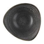 Bols triangulaires Churchill Stonecast Raw Lotus Black 178mm (Lot de 12) — FS845