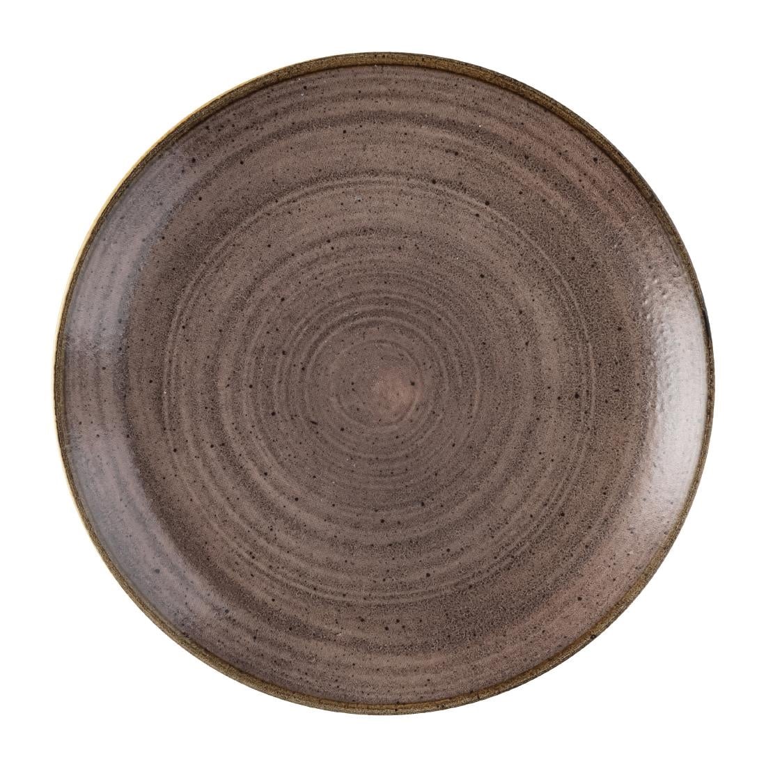 Assiettes avec rebord Churchill Stonecast Raw Evolve Brown 217mm (Lot de 12) — FS848