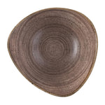 Bols triangulaires Churchill Stonecast Raw Lotus Brown 178mm (Lot de 12) — FS855