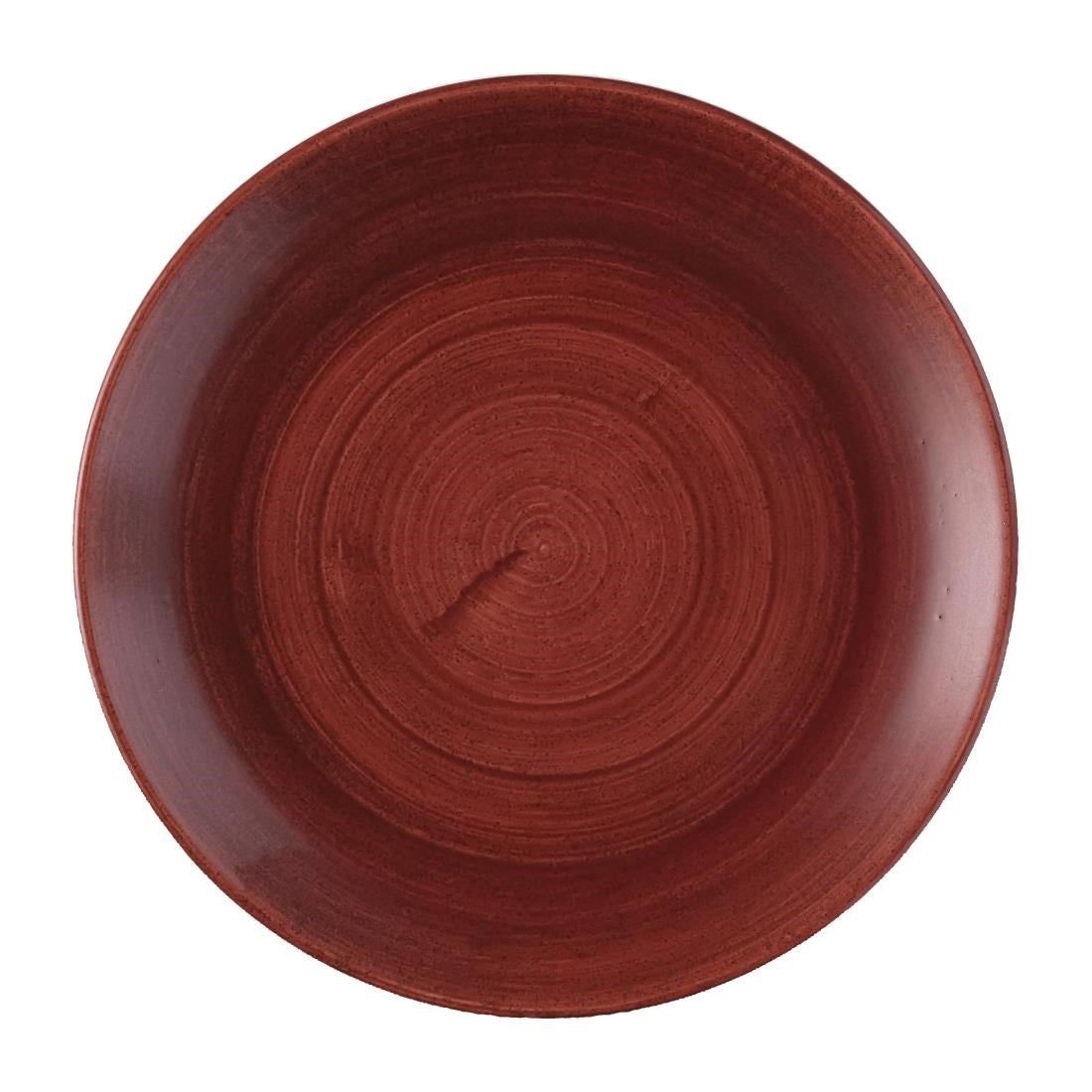 Assiettes avec rebord Churchill Stonecast Patina Evolve Red Rust 217mm (Lot de 12) — FS882