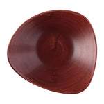 Bols triangulaires Churchill Stonecast Patina Lotus Red Rust 235mm (Lot de 12) — FS886