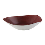 Bols triangulaires Churchill Stonecast Patina Lotus Red Rust 235mm (Lot de 12) — FS886