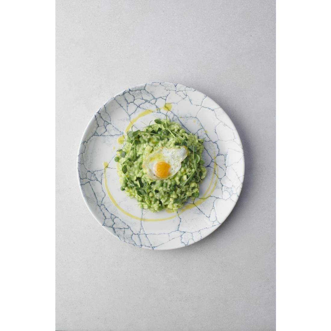 Assiettes rondes Churchill Studio Prints Kintsugi Pearl Evolve Grey 260mm (Lot de 12) — FS938