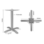 Pied de table en fonte Bolero gris — FT028