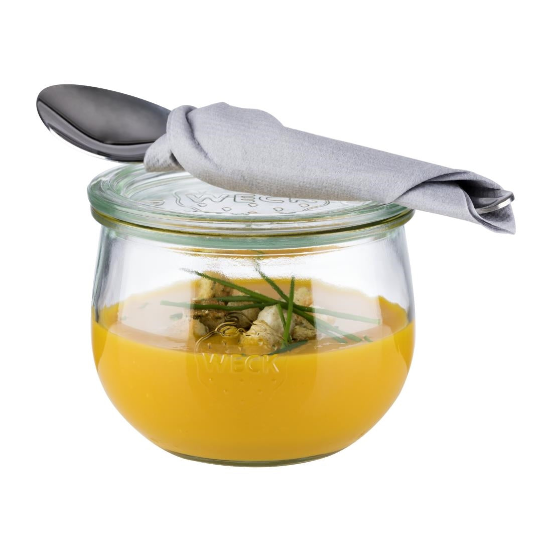 Bocaux en verre tulipe avec couvercle Weck APS 580 ml (lot de 6) — FT200