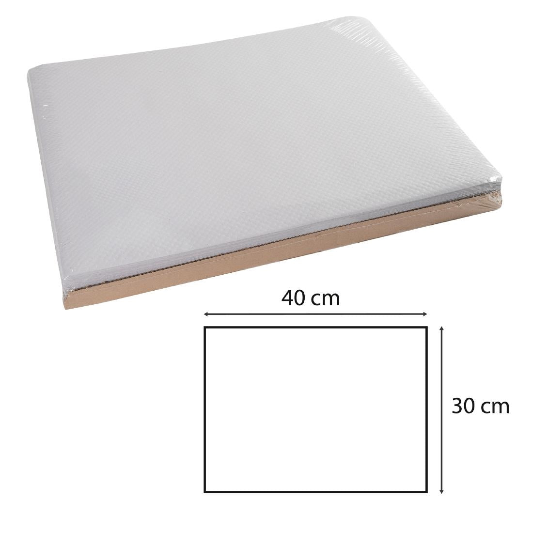 Sets de table en papier blancs (lot de 500) — FT581
