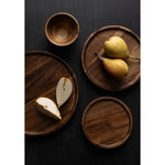 Assiette ronde en acacia Olympia 200mm — FT611