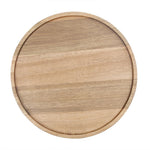 Assiette ronde en acacia Olympia 250mm — FT612