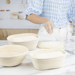 Panier de fermentation ovale en rotin Vogue 210x150x80mm — FT837