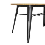 Table d'extérieur en aluminium et bois Bolero Complete 120x76 cm bois clair — FT954