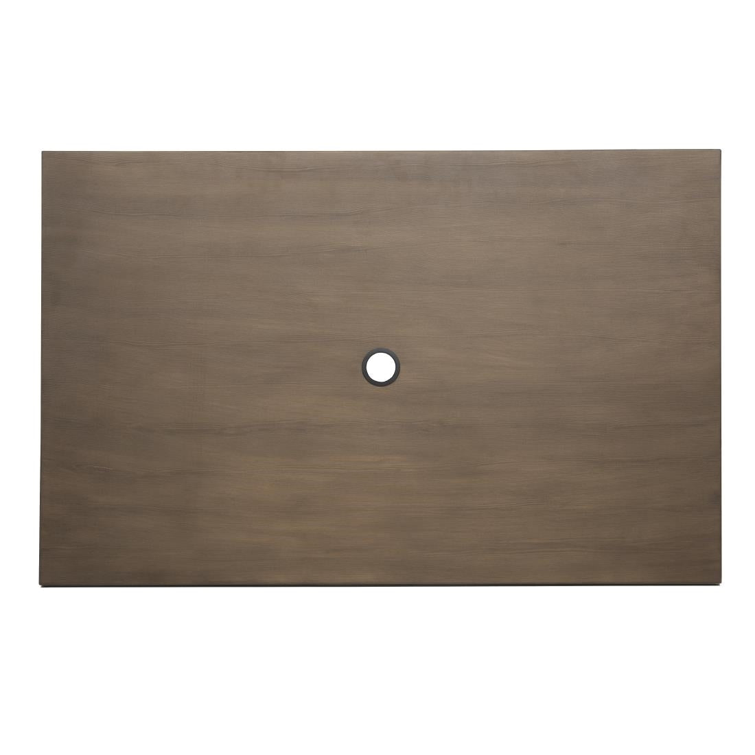 Table d'extérieur en aluminium et bois Bolero Complete 120x76 cm bois noir — FT955