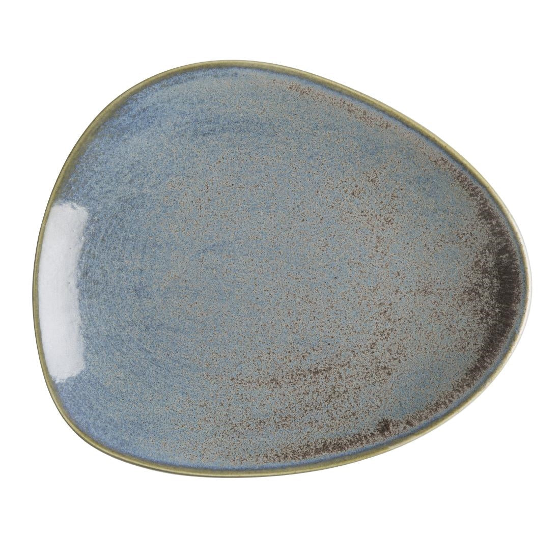 Assiettes Triangulaires Olympia Ember Blue 308mm (lot de 4) — FU176