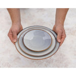 Assiettes Plates Olympia Drift Gris Uni 230mm (lot de 6) — FU188