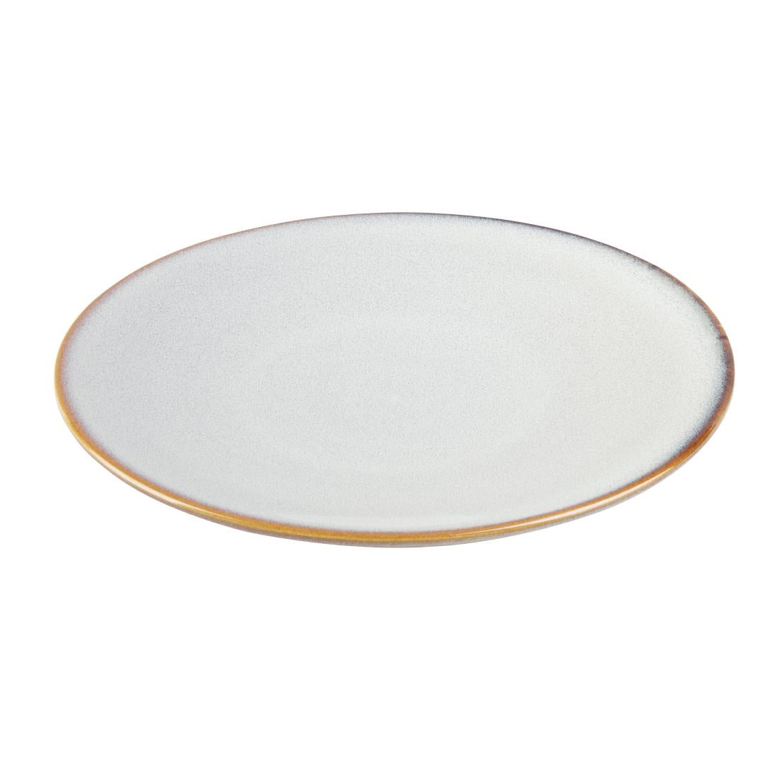 Assiettes Plates Olympia Drift Gris Uni 230mm (lot de 6) — FU188