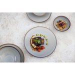 Assiettes Plates Olympia Drift Gris Uni 180mm (lot de 6) — FU189