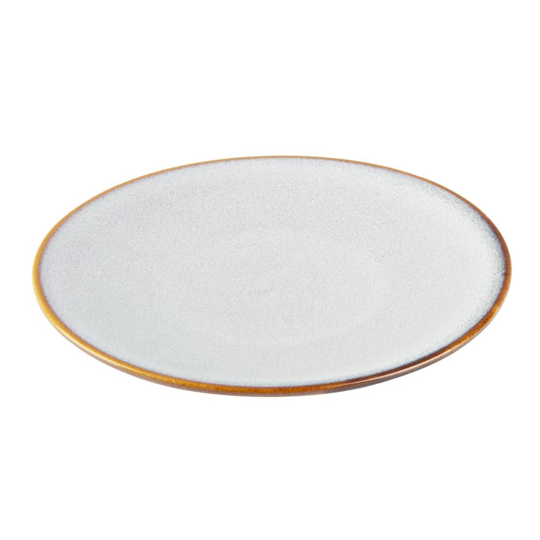Assiettes Plates Olympia Drift Gris Uni 180mm (lot de 6) — FU189