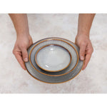 Bols Évasés Olympia Drift En Relief Gris 155mm (lot de 6) — FU199
