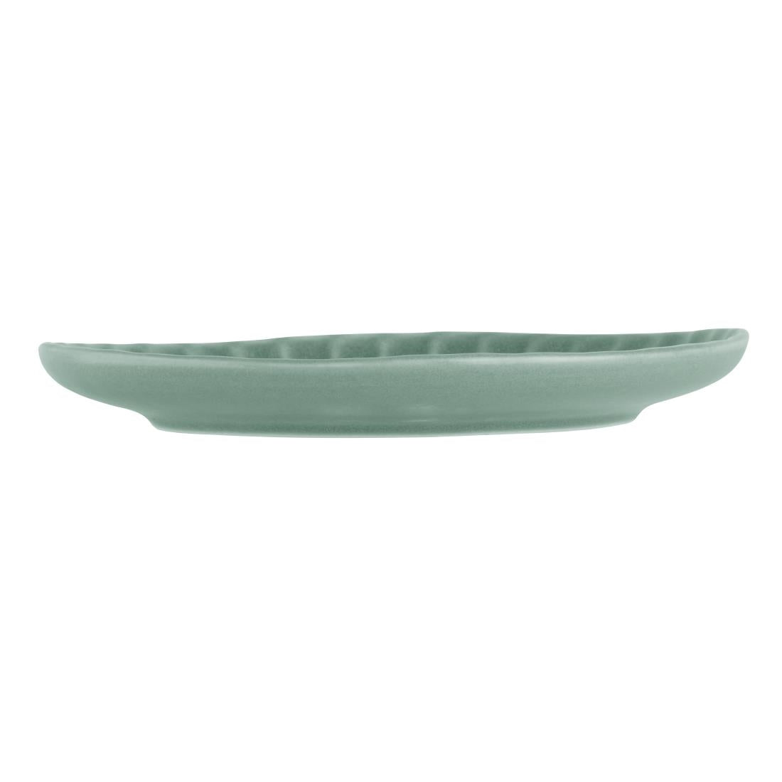 Assiettes plates Olympia Corallite vertes 280 mm (lot de 6) — FU206
